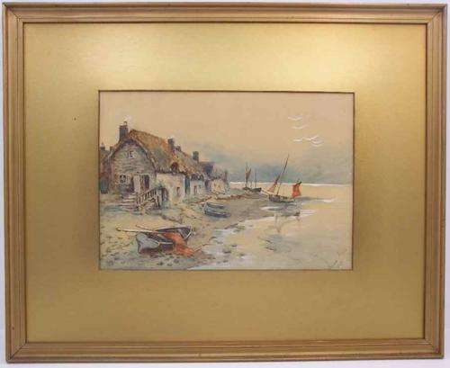 Framed Bessin Lowes, 1920 Watercolour - Frame Size 46cm/37cm; Picture Size 18cm/26cm