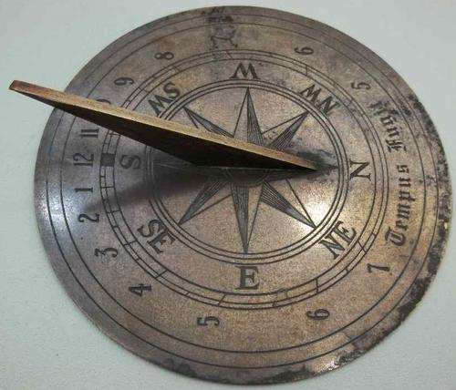 Gorgeous Brass Sundial - Diameter 20cm