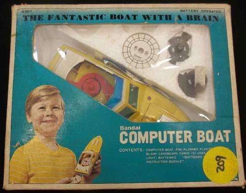 Highly Collectible Bandai Computer Boat 4387, Boxed + All Accessories BUT Not Tested