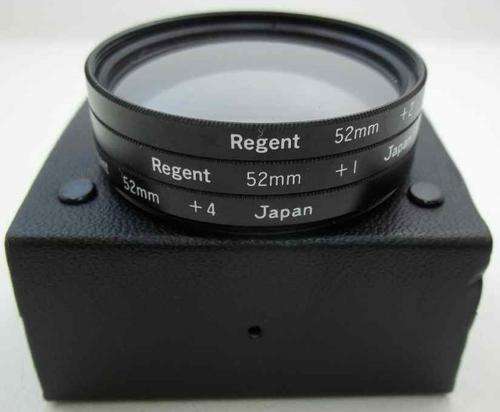 Regent 55mm Close Up Filter Set +1 +2 +4 With Case
