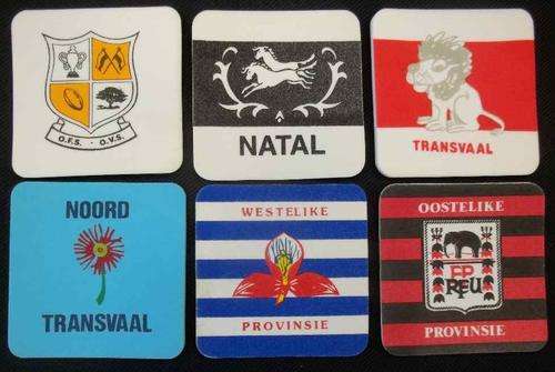 6X Vintage Rugby Coasters