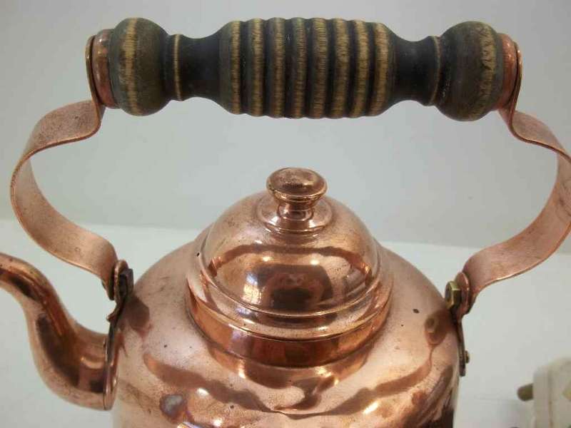 STUNNING VINTAGE COPPER SWEDISH OY PELTITEOS HELSINKI ELECTRIC KETTLE- WORKING!