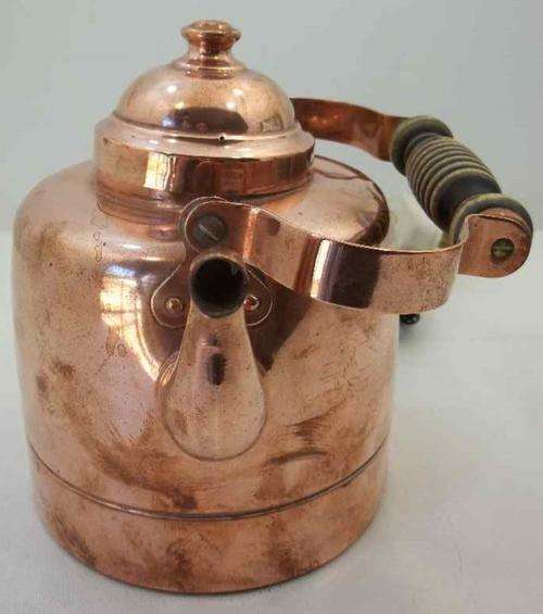 STUNNING VINTAGE COPPER SWEDISH OY PELTITEOS HELSINKI ELECTRIC KETTLE- WORKING!