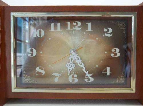 FANTASTIC!!! VINTAGE RETRO WIND-UP RHYTHM MANTLE ALARM CLOCK, JAPAN ~ c1970s ~ WORKING!!!