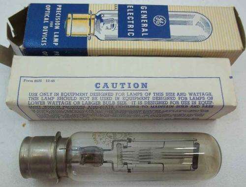 General Electric Precision Lamp For Optical Devices CZX 115-120V 500W