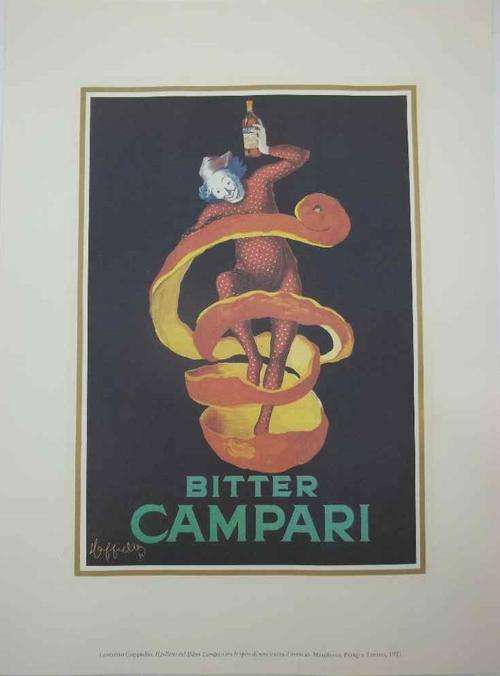 Reproduced 1921 Leonetto Cappiello, Bitter Campari Advertisement - 40/29,5cm