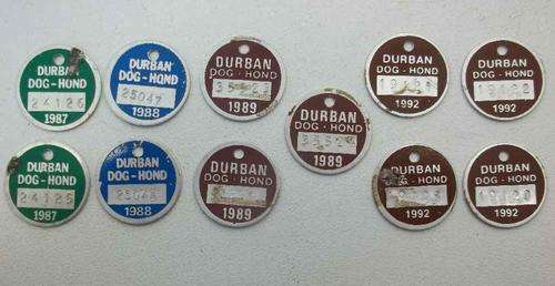 11X 80's & 90's Durban Dog Tags
