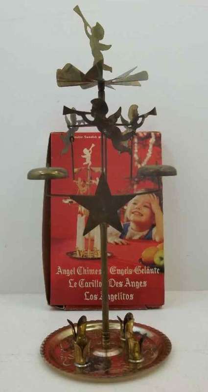 Vintage Angel Chimes Carousel/Candle Holder - A Genuine Swedish Product + Original Box
