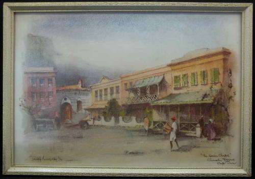 Philip Bawcombe Print Framed Behind Glass "The Union Chapel, Church Square" - 32cm/22cm