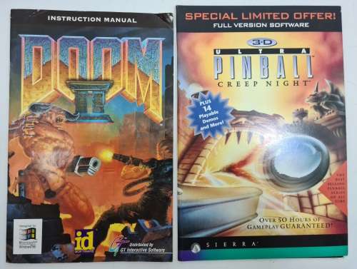 Vintage Doom II Windows 95 CD ROM Game As Pictured