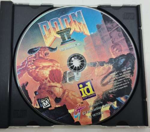 Vintage Doom II Windows 95 CD ROM Game As Pictured