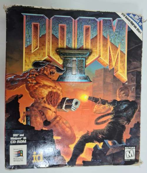 Vintage Doom II Windows 95 CD ROM Game As Pictured