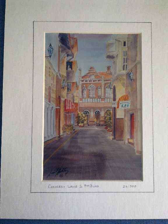 Signed Lionel Ashley Print - Chancery Lane Pietermaritzburg