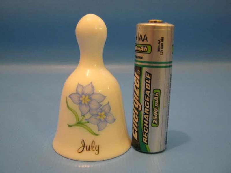 Miniature Porcelain Bell - Russ Berrie & Co. - Made in Taiwan