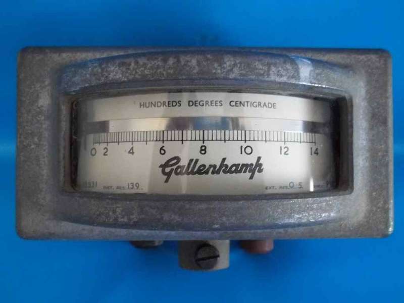 Vintage  Industrial Gallenkamp Temperature Gauge