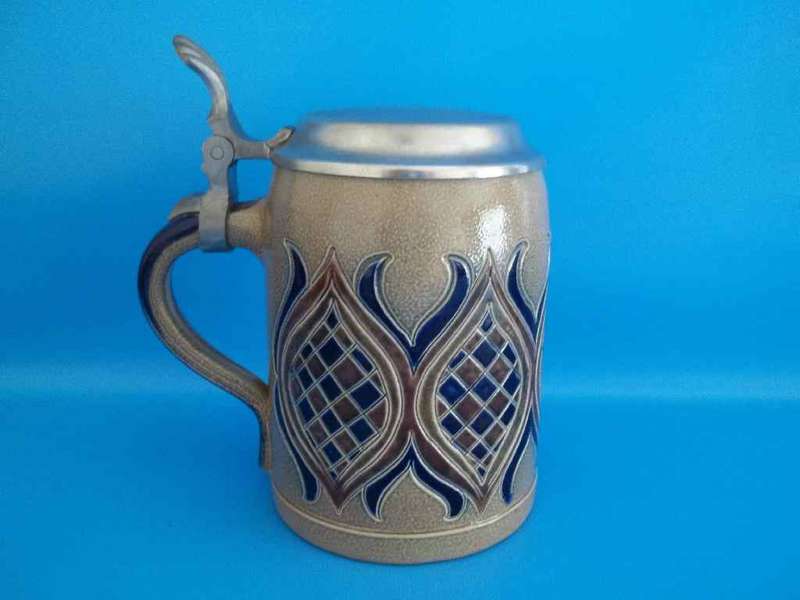 Gorgeous Beer Stein - Merkelbach Goebel Salzglasur - Height 14cm - Base Diameter 9,5cm