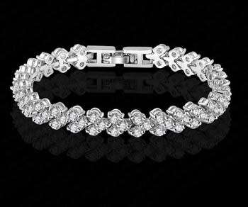 SPECIAL OFFER!!!Hot and New Silver inlay Tennis Bracelets