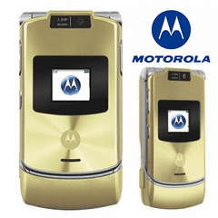 GENUINE Motorola RAZR V3XX,UNLOCKED Cellphone~Color Gold