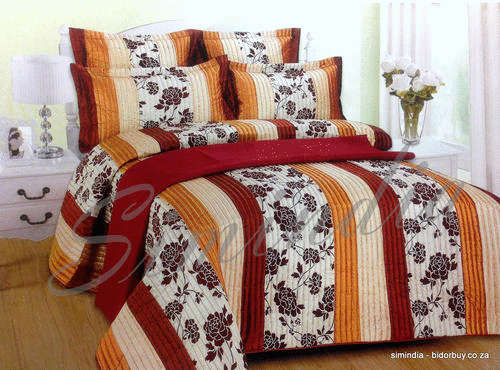 6pc Quilted Comforter set/ Bedspread