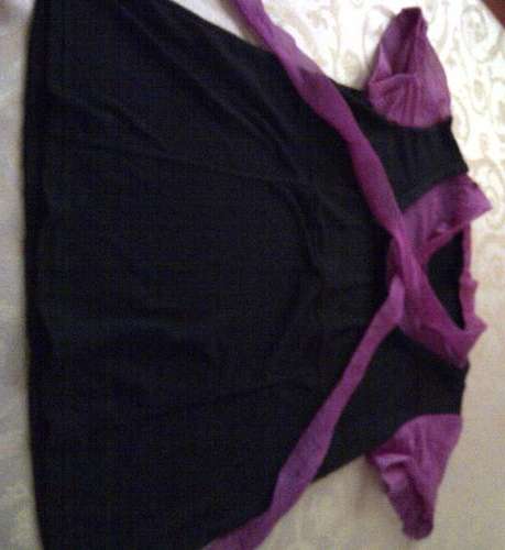 Black & Cerise Top - Size 36