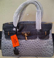 Exclusive Hermes Ostrich Luxury Birkin Handbag with lock and key