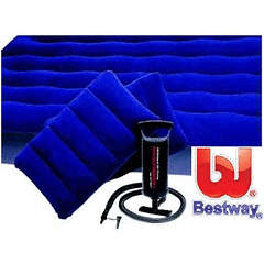 BESTWAY QUEEN SIZE AIRBED WITH PUMP AND PILLOWS 152CM X 203CM X 22CM