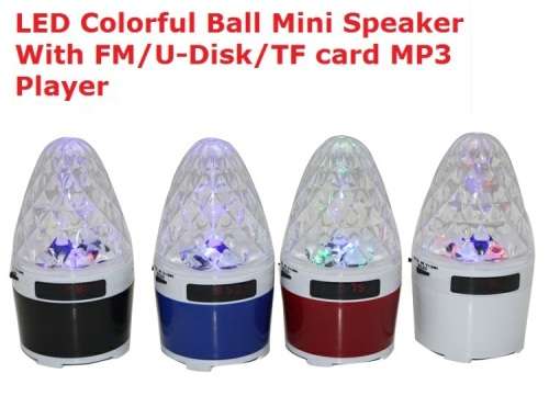 Portable speakers Mini speaker SK # glowing ball with light display
