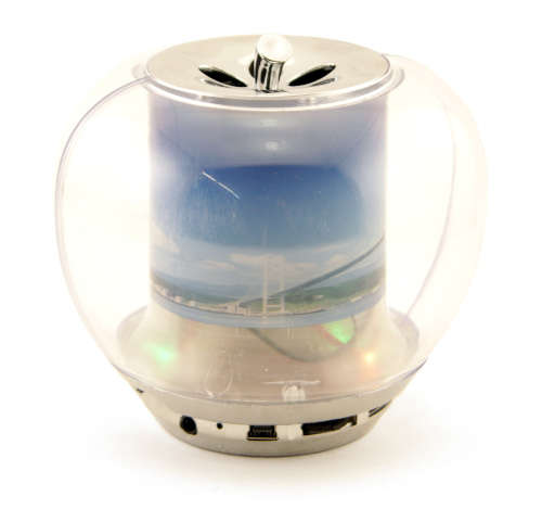 MP3 player Mini Speaker, Clear, 3W, microSD / USB (M629)