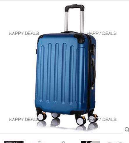 3-Piece Luggage Set made from ABS - and Carry On Suitcase with Wheels, Lock, and Telescopic Handle