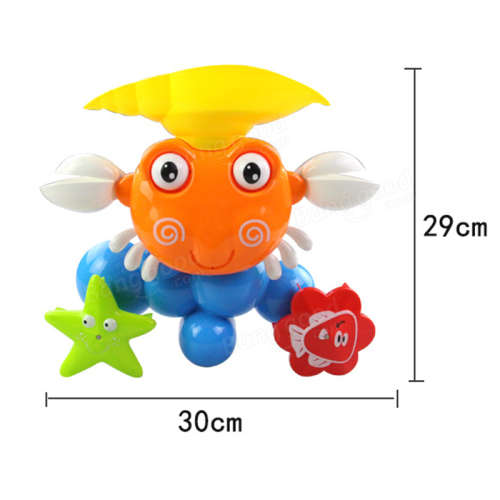 Baby Crab Windmills Bath Toy Faucet Plastic Wash Toys Spray Water Fun