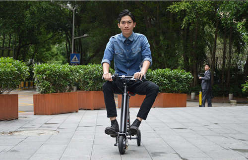3 Wheel Foldable Electric Scooter Portable Mobility folding electric bike lithium battery bicycle