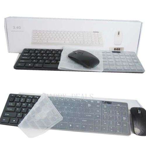 Wireless Mouse & Key Board Kit Available in Black and White