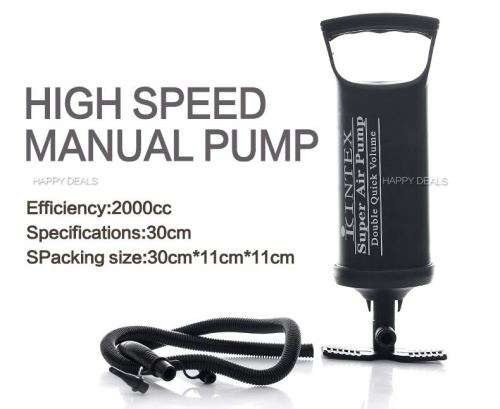 Icintex SUPER 30cm double action inflation pump, deflation pump, hand inflation pump
