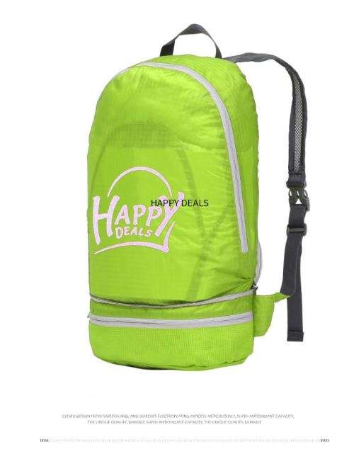 Happydeals 2 in 1  Back Pack Four Colors ( Orange,Lime)