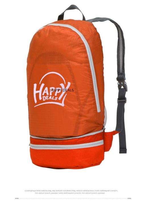 Happydeals 2 in 1  Back Pack Four Colors ( Orange,Lime)