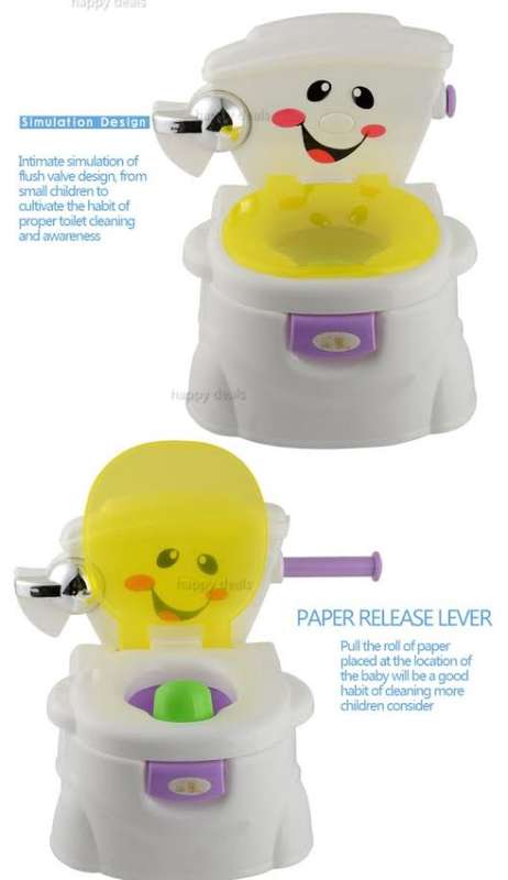 Child Toddler Potty Training Seat Baby Kid Fun Toilet Trainer Chair