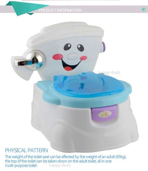 Child Toddler Potty Training Seat Baby Kid Fun Toilet Trainer Chair