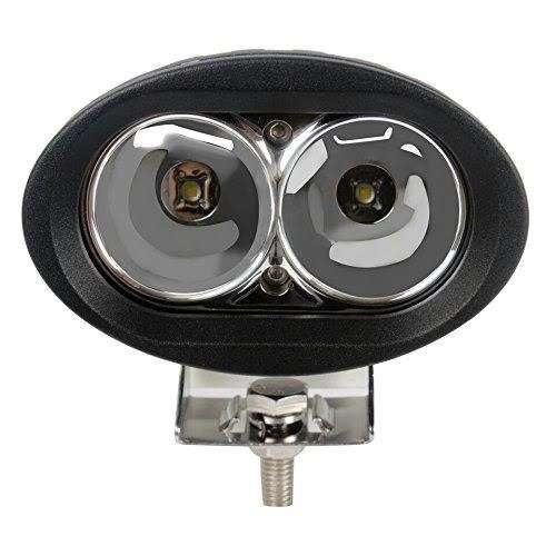 20W 1700lm 6000K 2-LED White Spot Light Oval Working Lamp (10-30V)