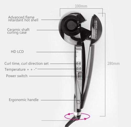 Babybliss Pro Stylist Tools Perfect  Curl Effect Upto 230c (Pink,Blue, Red)