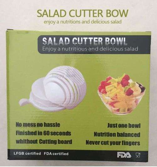 Salad Cutter Bowl Enjoy Nutritious and Delicious Salads No Mass No Hassles