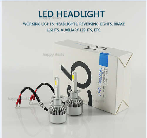 H1,H3,H7,H4,9005,9006  LED Light Headlight Vehicle Car Hi/Lo Beam Bulb Kit 6000k White