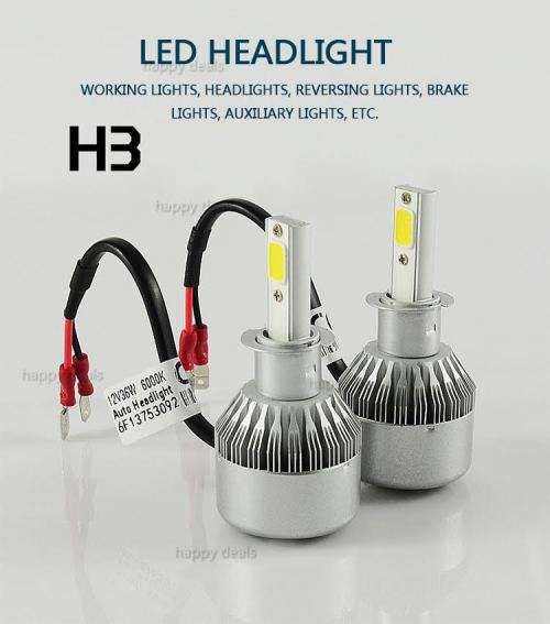 H1,H3,H7,H4,9005,9006  LED Light Headlight Vehicle Car Hi/Lo Beam Bulb Kit 6000k White