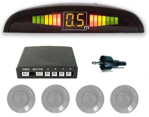 Reverse Rear Parking Sensor Aid Kit LED Buzzer