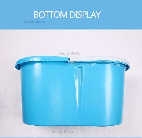 360° Rotating Magic Spin Mop Dehydrate Basket W/Bucket (Green Only)