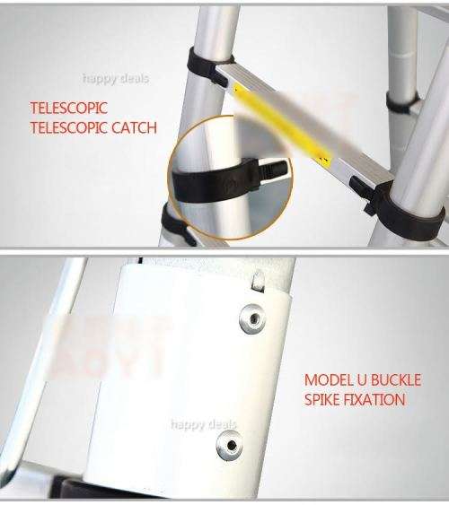 3.8m Straight Portable Telescopic Ladder