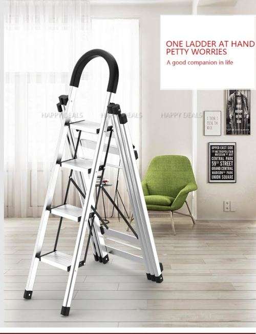 2 in 1 Multipurpose Stainless Steel step ladder / Clothes Hanger /Clothes drying rack