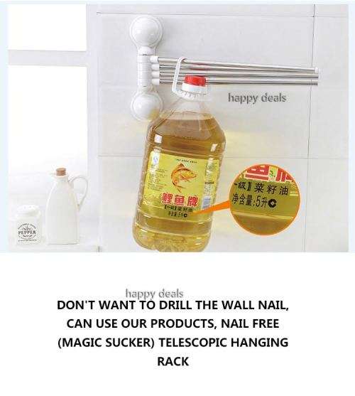 Four Towel Rack With Suction Cup (solve rough wall surface)
