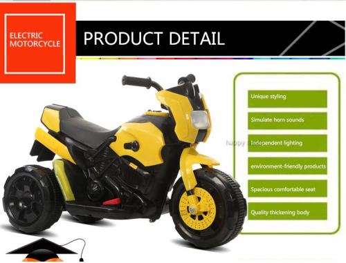 Mini Ride-On Motorcycle With Electric Motor