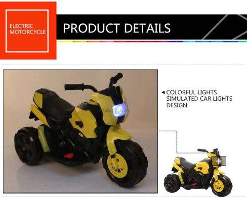 Mini Ride-On Motorcycle With Electric Motor