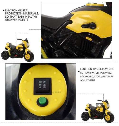 Mini Ride-On Motorcycle With Electric Motor